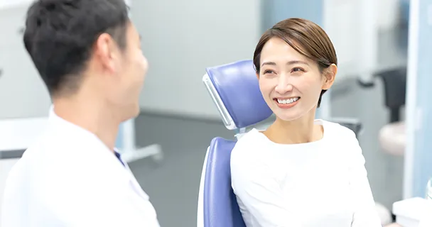 検査・診断結果を患者に説明している様子